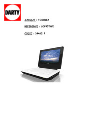 Toshiba SDP95TWE Mode D'emploi