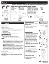 Cooper Lighting Solutions HALO FE08A40FDB Manuel D'instructions