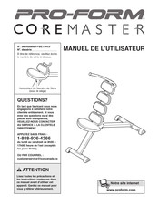 Pro-Form COREMASTER Manuel De L'utilisateur