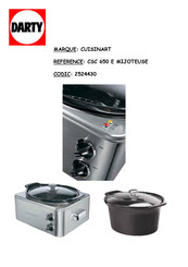 Cuisinart CSC650E Manuel D'instructions