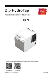 Zip HydroTap CS 75 Instructions D'installation Et D'utilisation