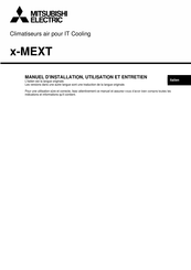 Mitsubishi Electric x-MEXT125 Manuel D'installation, Utilisation Et Entretien