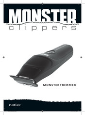 Monster Clippers M03 Mode D'emploi