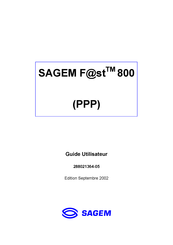 Sagem Fast 800 Guide Utilisateur