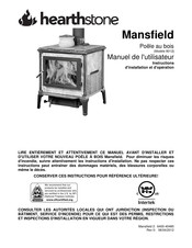 HearthStone Mansfield 8012 Manuel De L'utilisateur