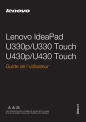 Lenovo IdeaPad U430p Touch Guide De L'utilisateur