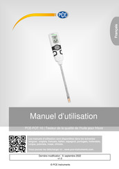 PCE Instruments PCE-FOT 10 Manuel D'utilisation