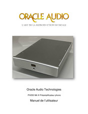 Oracle Audio Technologies PH200 MK III Manuel De L'utilisateur