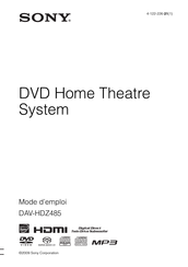 Sony DAV-HDZ485 Mode D'emploi