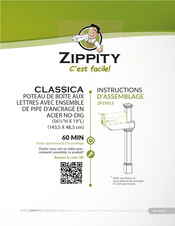 Zippity CLASSICA ZP19013 Instructions D'assemblage