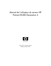 Hp ProLiant DL380 Generation 4 Manuel De L'utilisateur