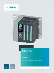 Siemens Simatic S7-1500 CPU 1507S Manuel