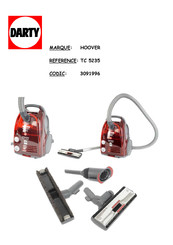Hoover SENSORY DUST MANAGER CYCLONIC TC 5235 Mode D'emploi