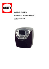 Philips AJ 3965 Mode D'emploi