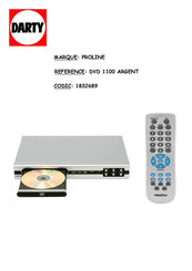 Proline DVD 1100 ARGENT Mode D'emploi