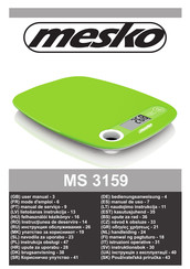 Mesko MS 3159 Mode D'emploi