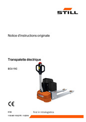 Still ECU 15C Notice D'instructions Originale