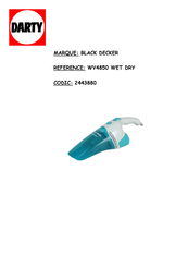 Black & Decker WV4850NM Mode D'emploi