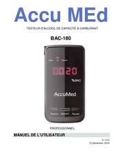 AccuMed BAC-180 Manuel De L'utilisateur