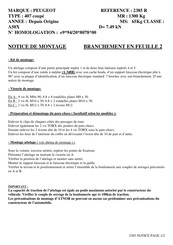 Atnor 2385R Notice De Montage