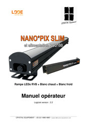 LDDE Nano*PIX SLIM PSU100 Manuel Opérateur