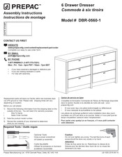 Prepac DBR-0560-1 Instructions De Montage