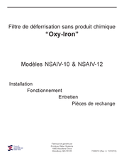 Ecodyne Water Systems Oxy-Iron NSAIV-12 Installation/Fonctionnement/Entretien