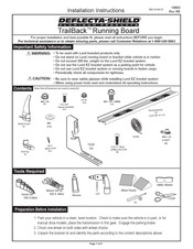 DEFLECTA-SHIELD TrailBack Running Board Instructions D'installation