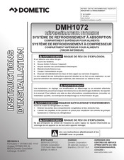 Dometic DMH1072 Instructions D'installation