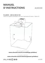 ALVEO3D PrintBOX 500 Manuel D'instructions