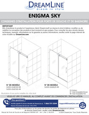 DreamLine ENIGMA SKY SHDR-6560620 Serie Mode D'emploi