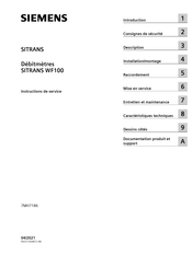 Siemens SITRANS WF100 Instructions De Service