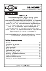 Petsafe DRINKWELL Mode D'emploi