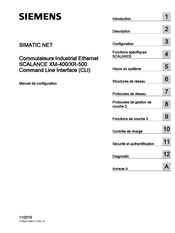 Siemens SIMATIC NET SCALANCE XR-500 Série Manuel De Configuration