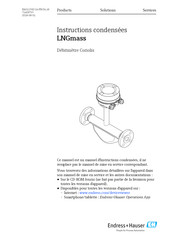 Endress+Hauser LNGmass Serie Instructions Condensées