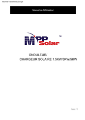 MPP Solar 1.5KW Manuel De L'utilisateur