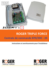 Roger Technology B70/2DC Instructions D'installation