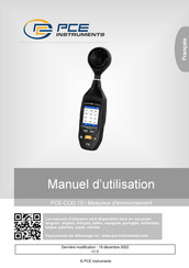 PCE Instruments COG 10 Manuel D'utilisation