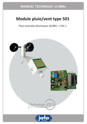 Jofo 501 Manuel Technique