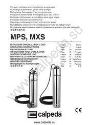 Calpeda MXS 309 Instructions Pour L'utilisation