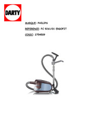Philips ErgoFit FC9261/01 Mode D'emploi