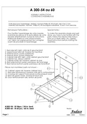 Audace A 300-60 Consignes D'assemblage