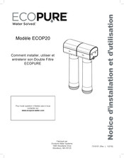 ECOPURE ECOP20 Notice D'installation Et D'utilisation