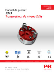 PR electronics PRELEVEL 5343B Manuel De Produit