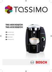 Bosch Tassimo FIDELIA TAS 42 GB Série Mode D'emploi
