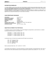 PRASTEL MRRE-4 Mode D'emploi