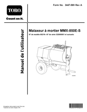 Toro MMX-850E-S Manuel De L'utilisateur