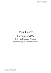 Elcometer 415 Guide D'utilisation