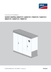 SMA SUNNY CENTRAL 760CP XT Instructions D'installation