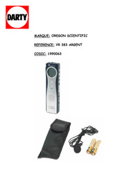 Oregon Scientific VR383 Manuel D'utilisation
